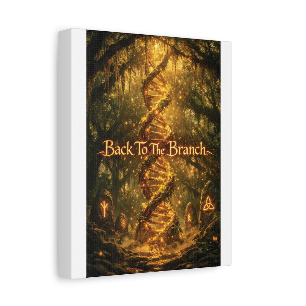 Back To The Branch DNA Tree Canvas Art — Mythic Forest Wall Decor