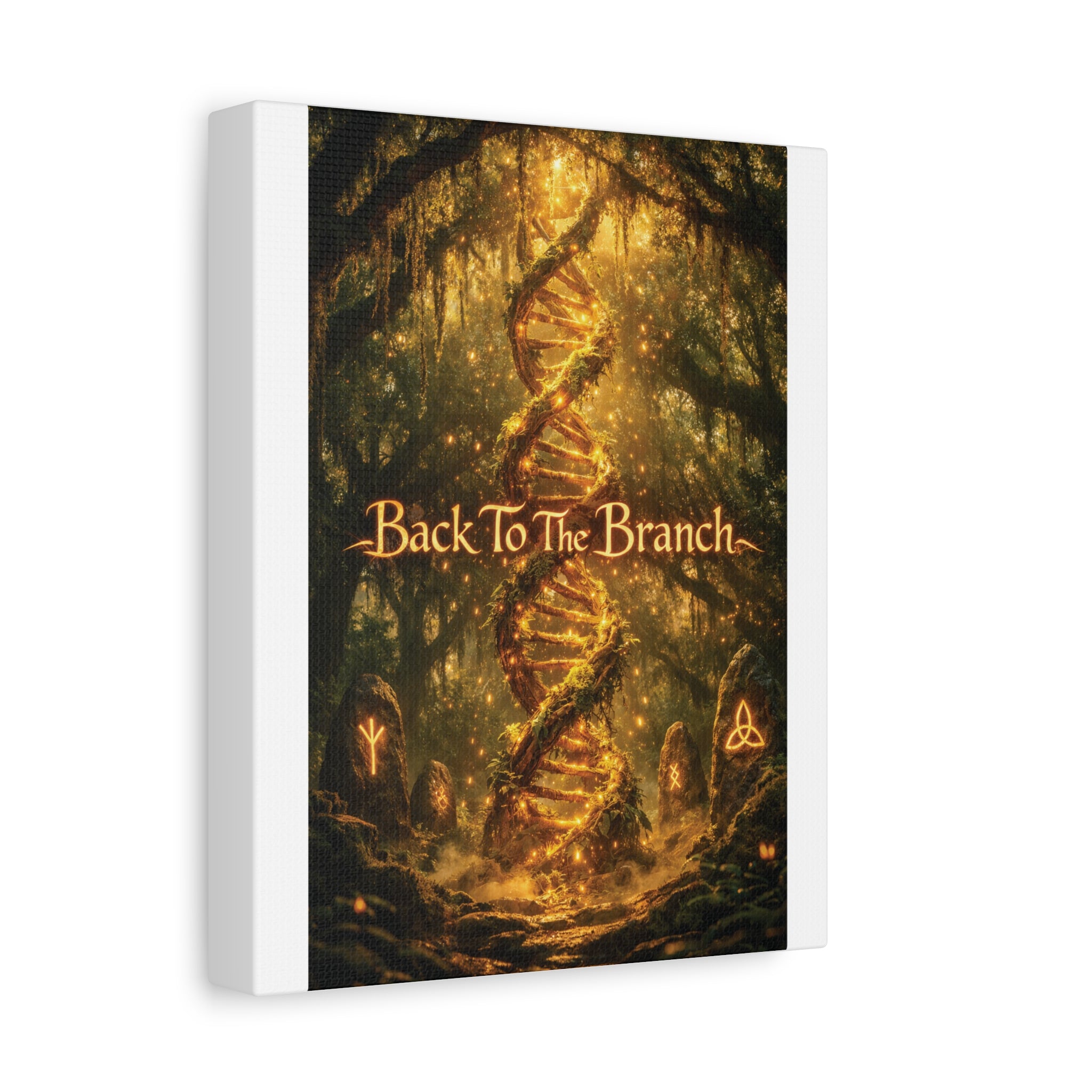 Back To The Branch DNA Tree Canvas Art — Mythic Forest Wall Decor